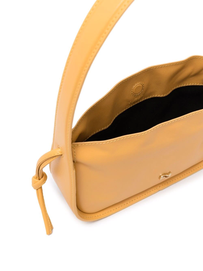 Shop Yuzefi Logo-plaque Shoulder Bag In Yellow