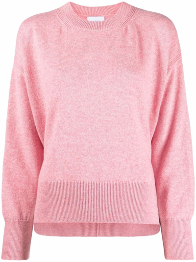 Shop Barrie Knitted Cashmere Jumper In Rosa
