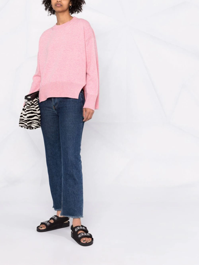 Barrie Oversized Cashmere Jumper In Rosa