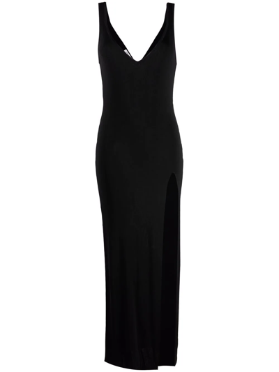 Shop Philosophy Di Lorenzo Serafini Side-slit Dress In Black