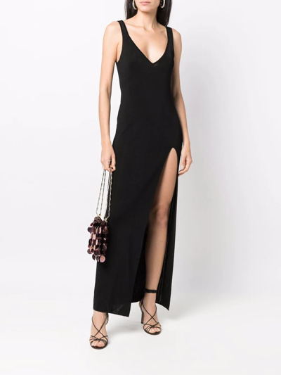 Shop Philosophy Di Lorenzo Serafini Side-slit Dress In Black