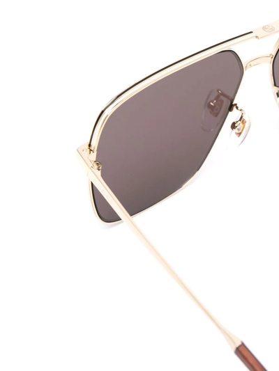 Gucci Square-frame Sunglasses In Gold
