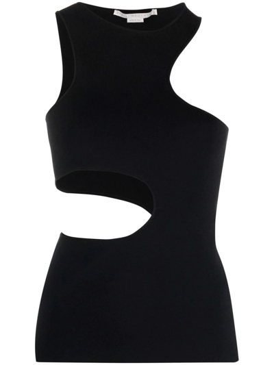 Shop Stella Mccartney Cut-out Tank Top In Black