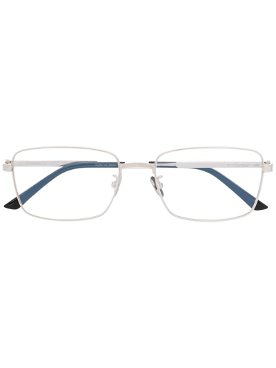 Shop Cartier Rectangle-frame Glasses In Silber