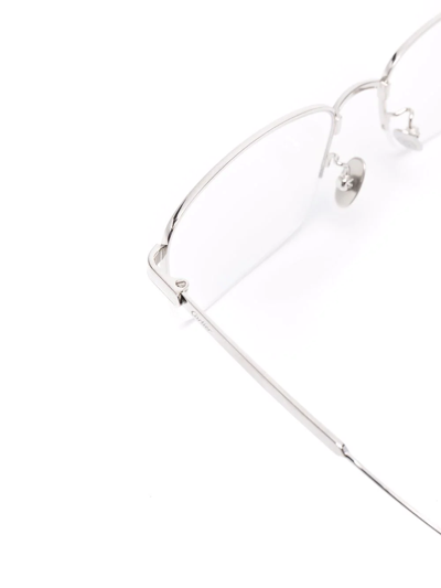 Shop Cartier Rectangle-frame Glasses In Silber
