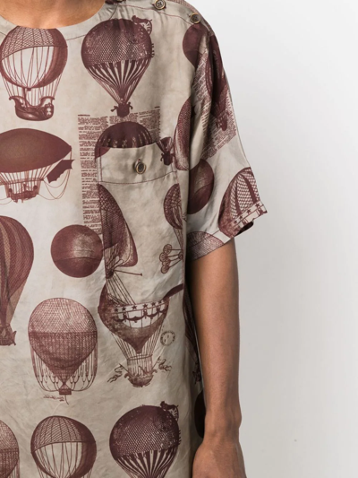 Shop Uma Wang Graphic-print Short-sleeve T-shirt In Grau