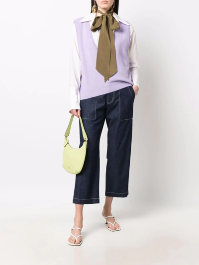 Shop Jejia Lana Knitted Vest In Violett