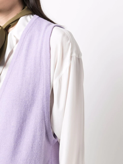 Jejia Lana Knitted Vest In Violett