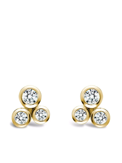 Shop Pragnell 18kt Yellow Gold Bubbles Diamond Stud Earrings