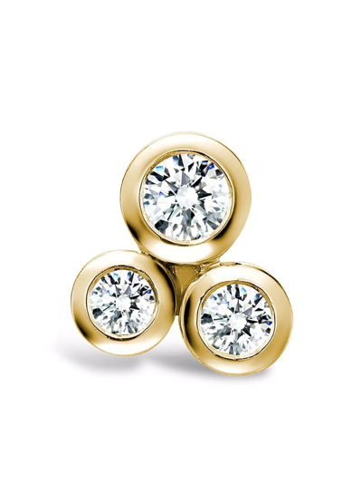 Shop Pragnell 18kt Yellow Gold Bubbles Diamond Stud Earrings