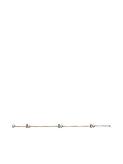 Shop Pragnell 18kt Rose Gold Bubbles Diamond Chain Bracelet In Pink