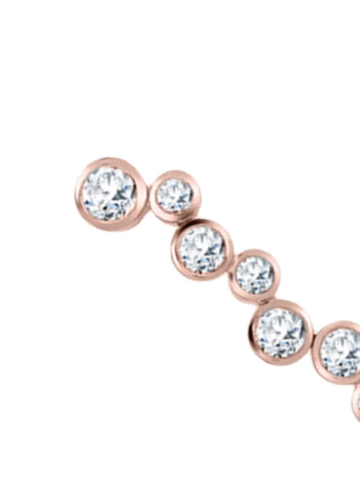 Shop Pragnell 18kt Rose Gold Bubbles Diamond Earrings In Pink