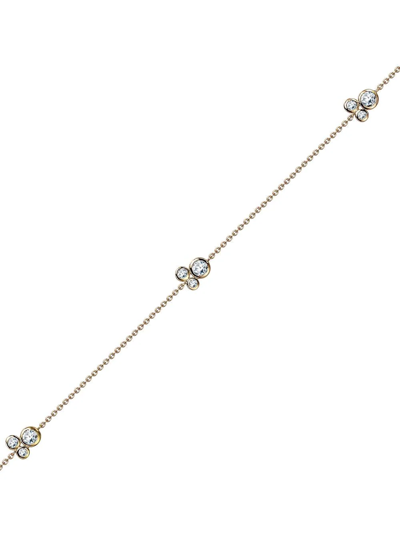Pragnell 18kt Rose Gold Bubbles Diamond Chain Bracelet In Pink