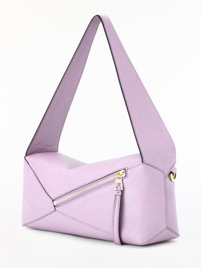 Shop Loewe Puzzle Hobo Bag In Pink