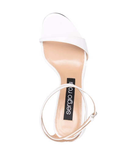Shop Sergio Rossi Open-toe Buckle-fastening Sandals In White