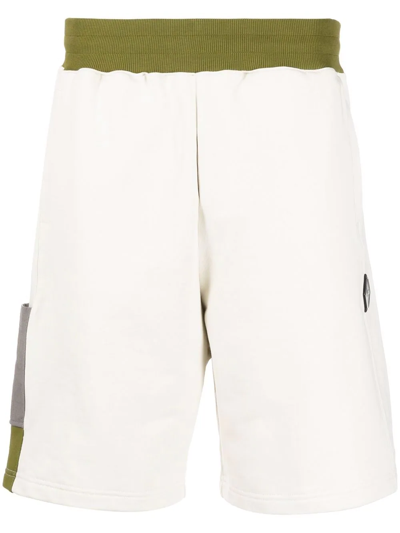 Shop A-cold-wall* Two-tone Panel Shorts In Neutrals