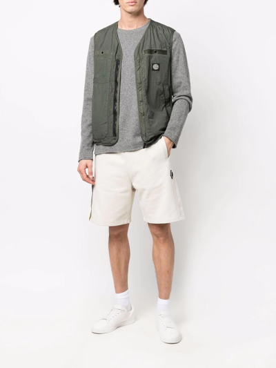 Shop A-cold-wall* Two-tone Panel Shorts In Neutrals