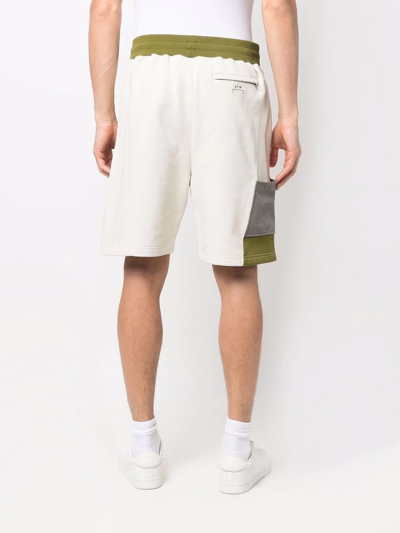 Shop A-cold-wall* Two-tone Panel Shorts In Neutrals