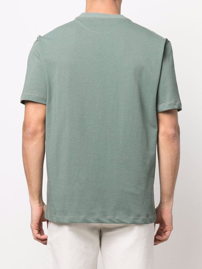 Shop Eleventy Short-sleeve Cotton T-shirt In Grün