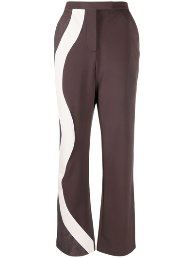 Ahluwalia Expression Tailored Trousers In Braun