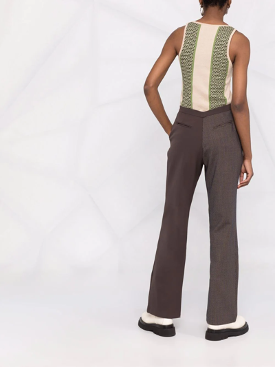 Ahluwalia Expression Tailored Trousers In Braun