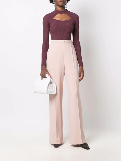 Giorgio Armani Wide-leg Trousers In Pink