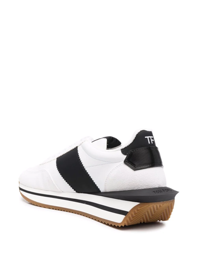 Shop Tom Ford James Low-top Sneakers In White