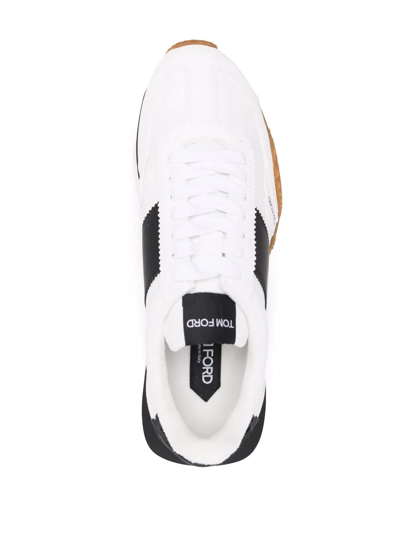 Shop Tom Ford James Low-top Sneakers In White