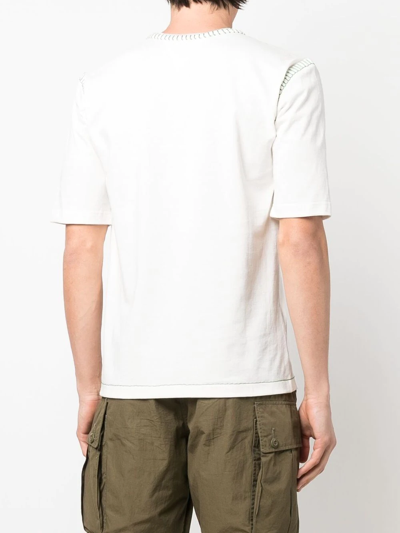 Shop Bottega Veneta Round-neck T-shirt In Weiss