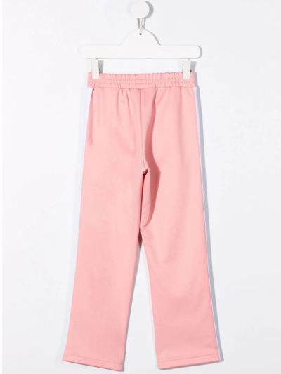 Shop Palm Angels Side-stripe Track Pants In Pink
