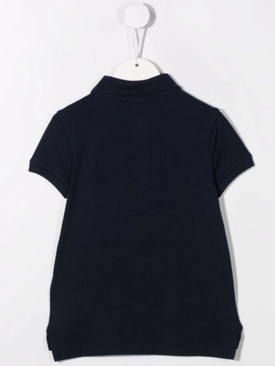 Polo Ralph Lauren Embroidered-logo Polo Shirt In Blue