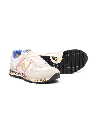 Shop Premiata Sky Lace-up Sneakers In White