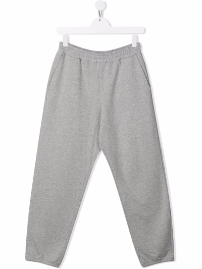 Douuod Teen Logo-print Cotton Track Trousers In Grey