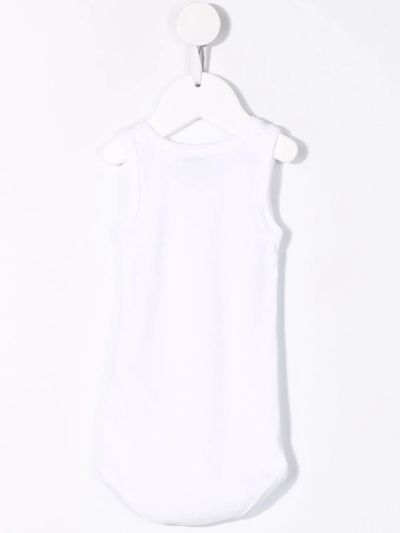 Shop Petit Bateau Set Of Two Organic Cotton Vests In White