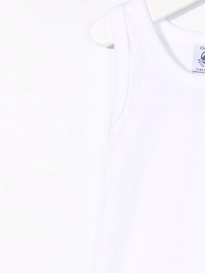 Petit Bateau Set Of Two Organic Cotton Vests In White