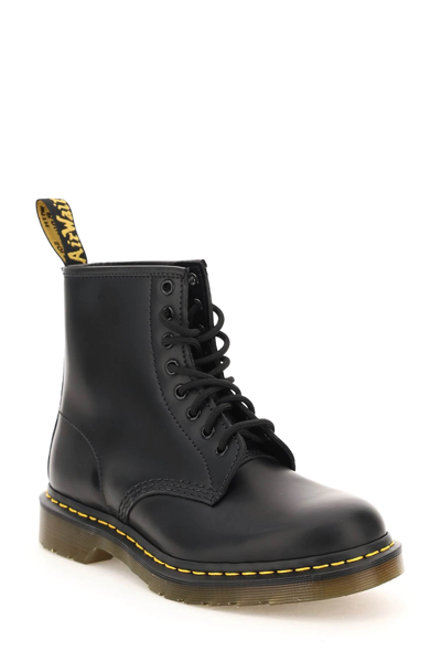 Shop Dr. Martens' 1460 Smooth Lace-up Combat Boots In Black