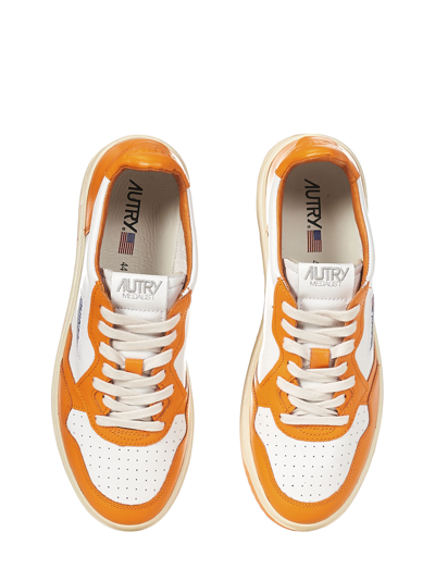 Shop Autry Action Medalist 1 Low Sneakers In Orange