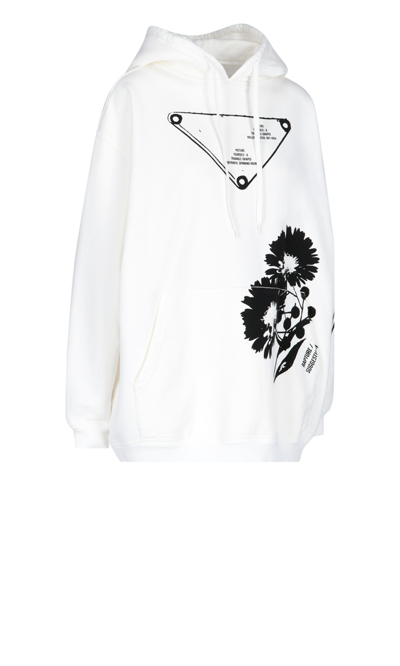 Prada Graphic-print Drawstring Hoodie