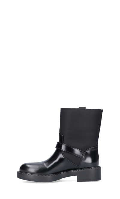 Shop Prada Nylon Logo Boots