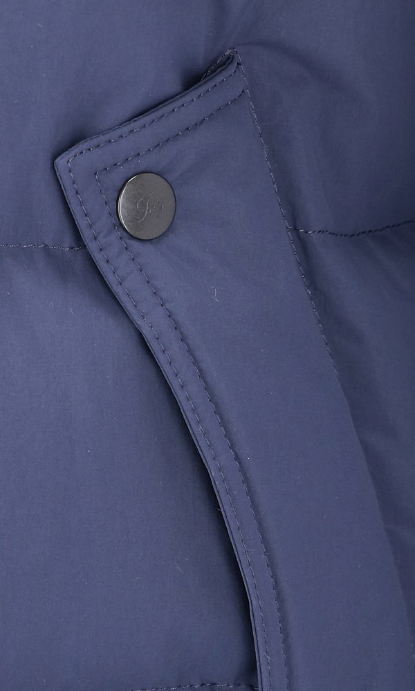 Fay hooded poplin jacket - Blue