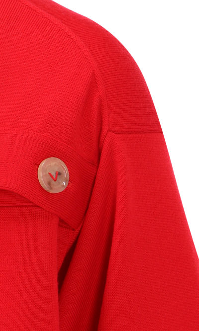 Shop Bottega Veneta Buttons Cut-out Pullover