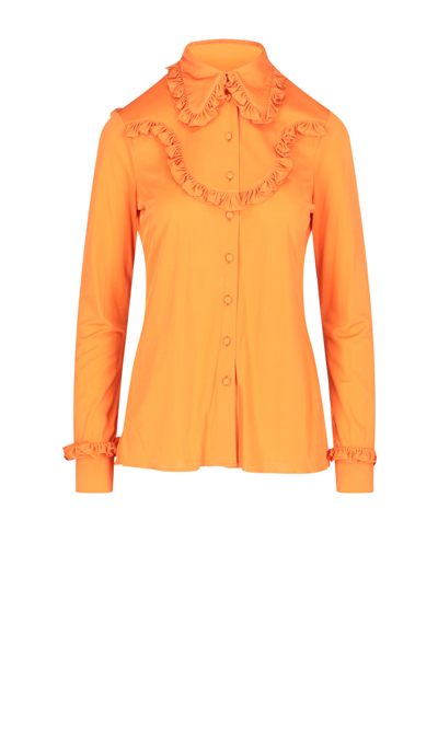 Shop Prada Ruffle Shirt