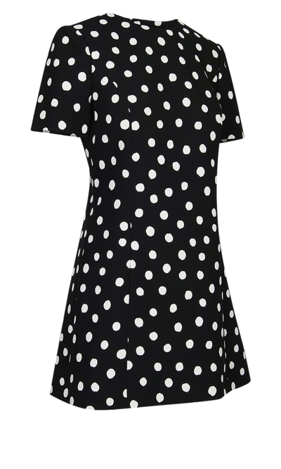 Shop Saint Laurent Polka-dot Mini Dress