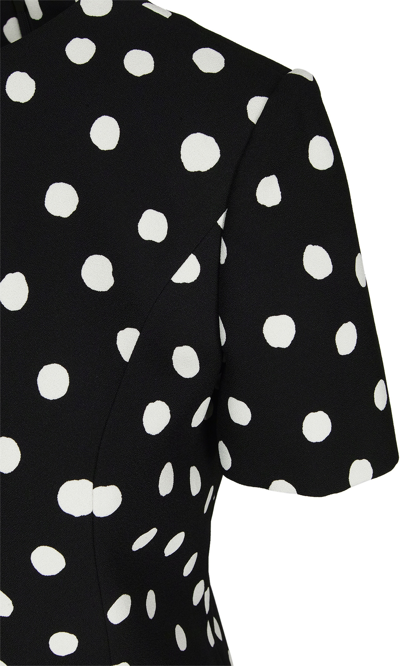 Shop Saint Laurent Polka-dot Mini Dress