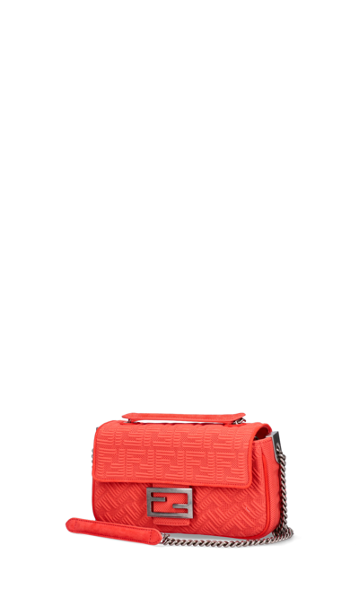 Fendi 'baguette Chain' Midi Bag In Rouge | ModeSens