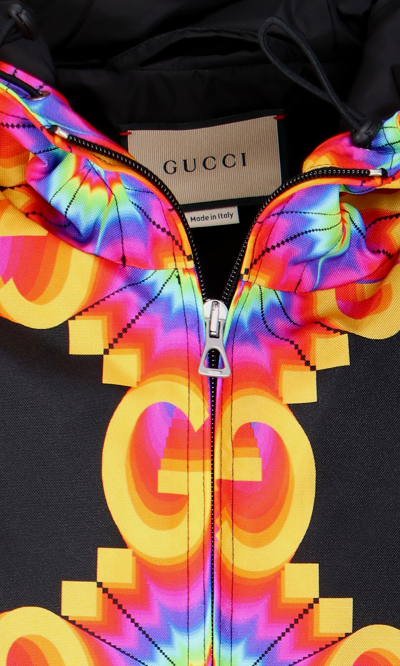 Gucci Multicolour Jacket With Gg Graphic Pattern