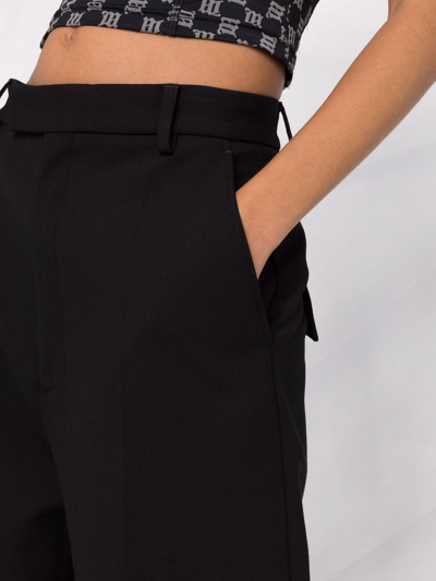 Shop Ambush Wide-leg Tailored Trousers In Black