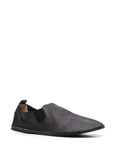 Marsèll Slip-on Leather Loafers In Schwarz