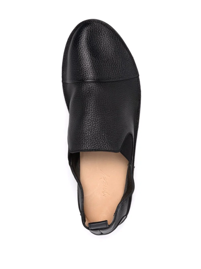 Marsèll Slip-on Leather Loafers In Schwarz