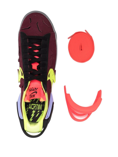 Shop Nike X Acronym Blazer Low Sneakers In Rot